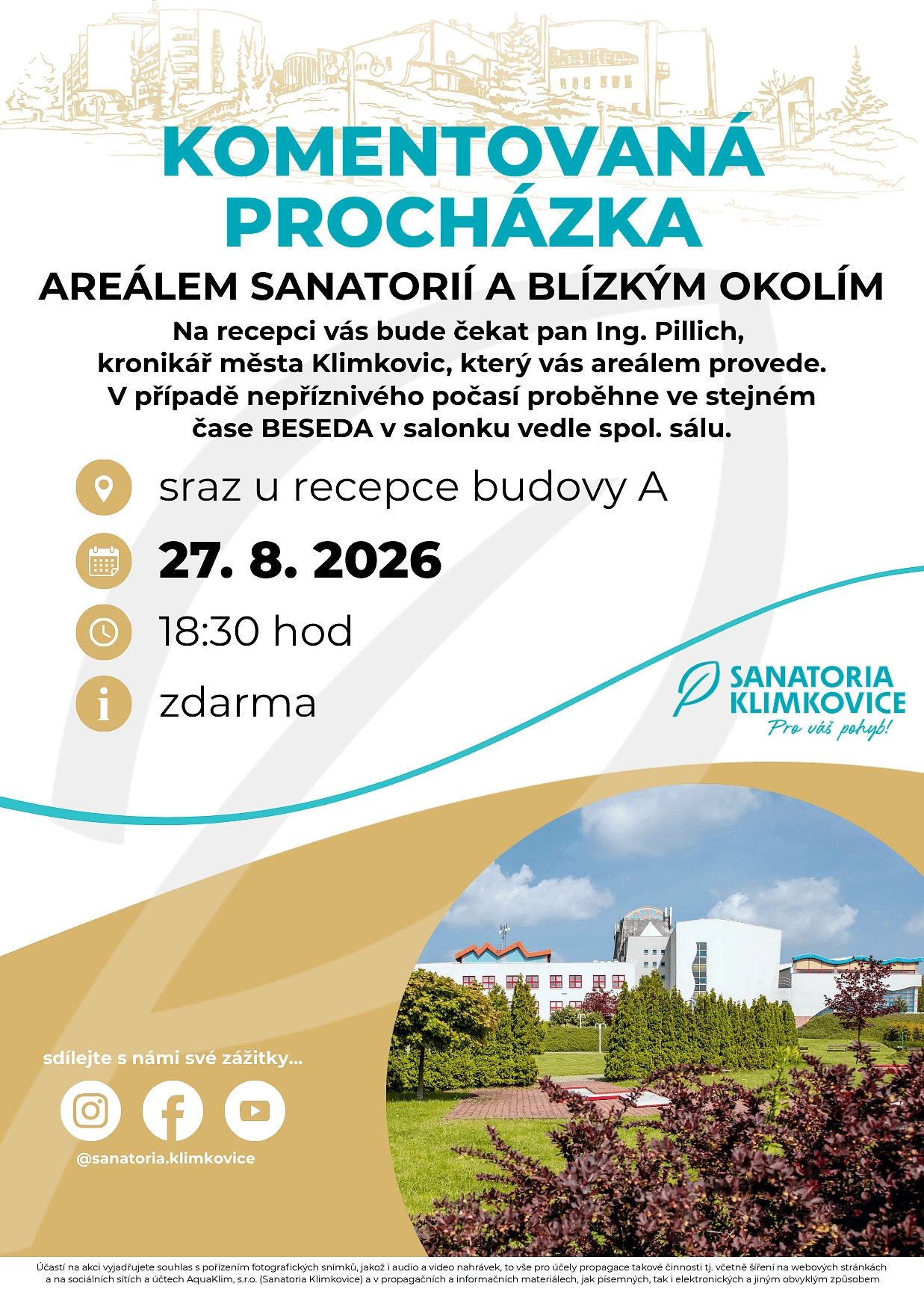Doporučujeme Komentovanou procházku lázněmi